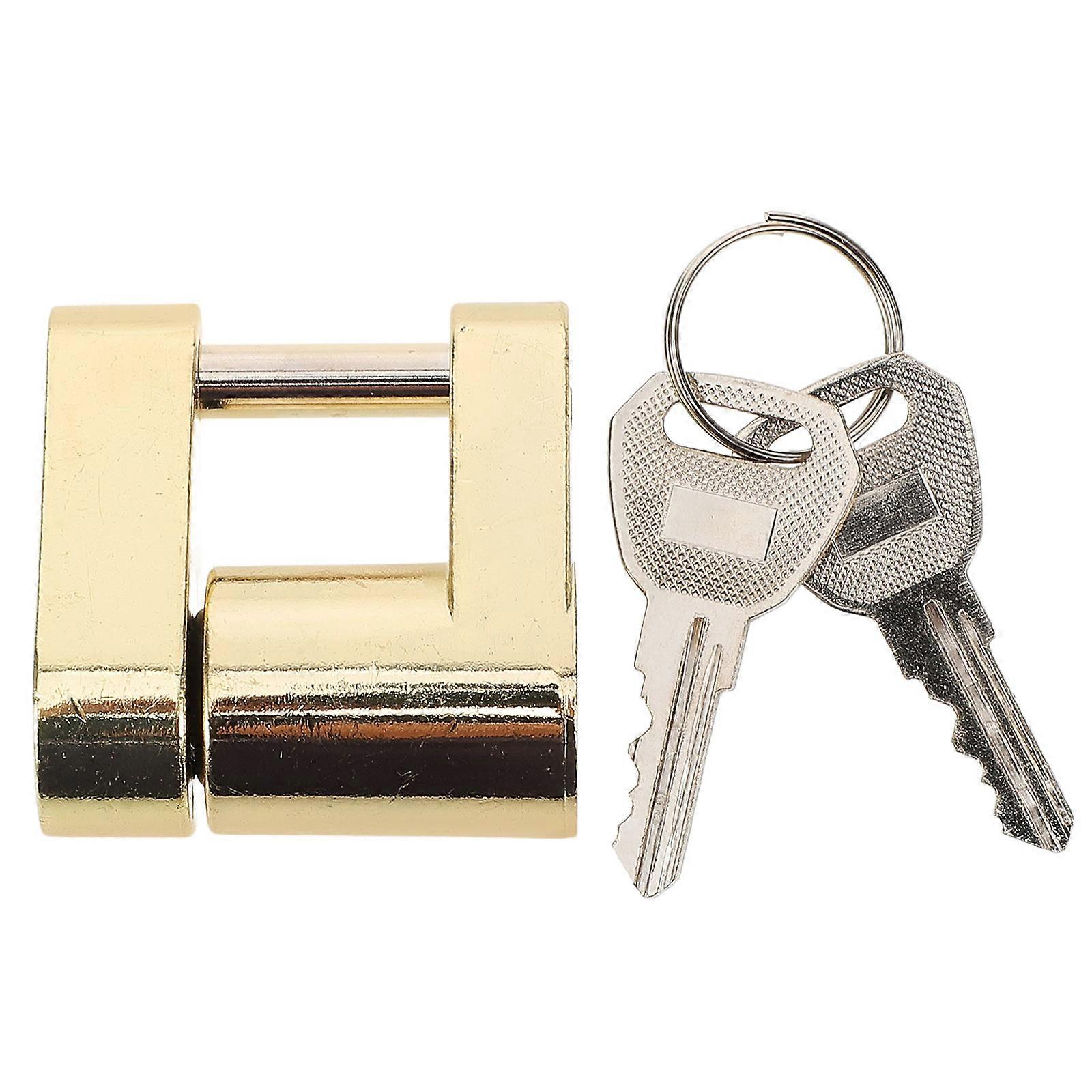 Trailer Coupler Padlock Solid Brass Trailer Locks for Hitch Security Theft Protection
