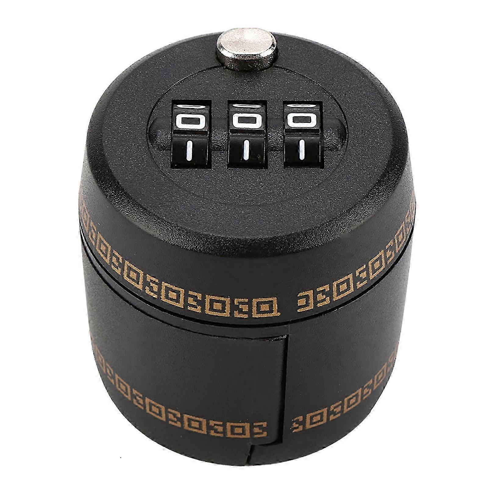 Plastic bottle cap with password and combination lock