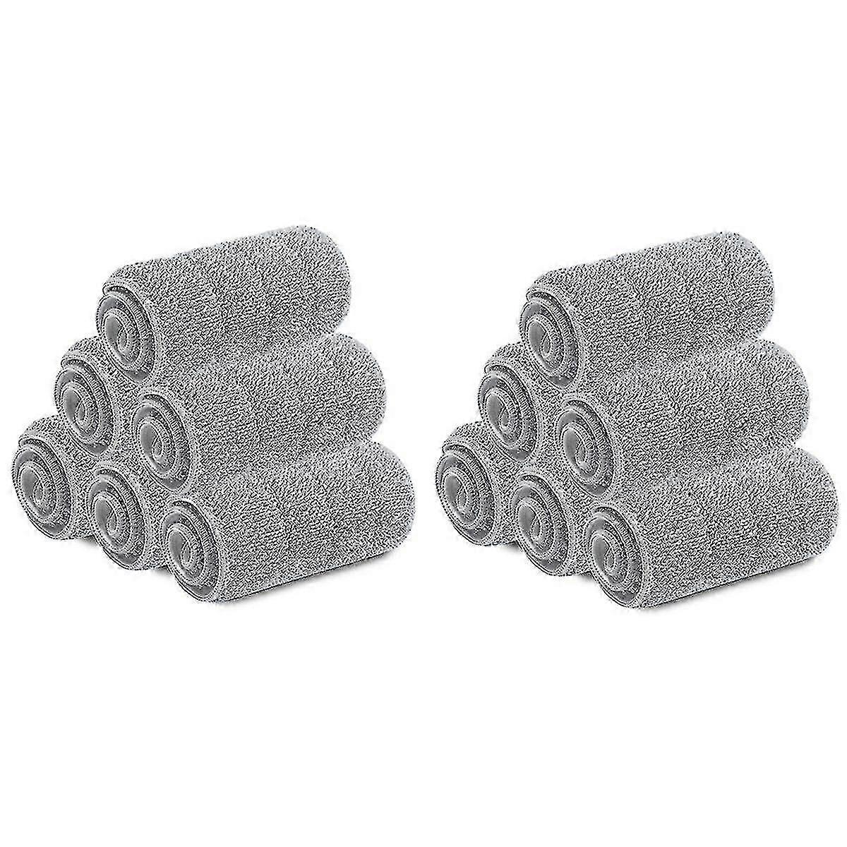 12 Pcs Microfiber Mop Cloth Kitchen Floor Cleaning