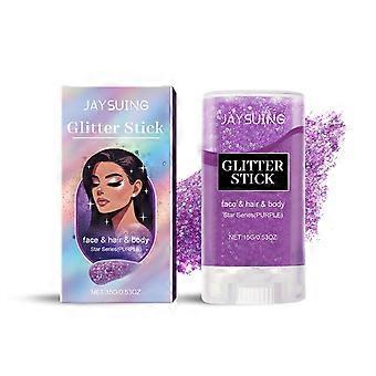Jaysui glitter glitter stick (purple) party dance performance makeup makeup makeup makeup facial body collarbone high gloss shiny