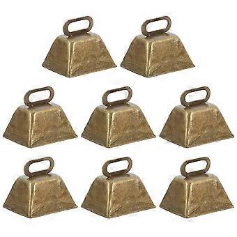 Set di 8 campanacci in stile country vintage, perfetti per collari per animali domestici e decorazioni natalizie per interni