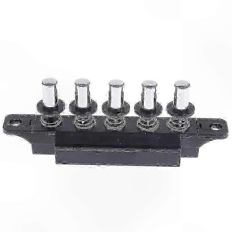 Five-Position Silver Range Hood Control Switch Plug-In Button