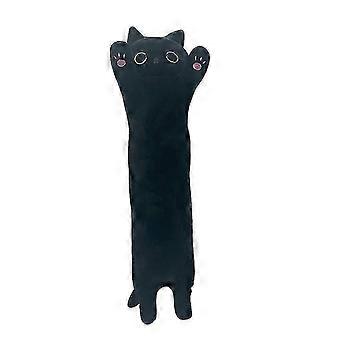 Langes schwarzes Katzenkissen Langes Katzenkissen Katzenschlafkissen Nachttischkissen [MI]