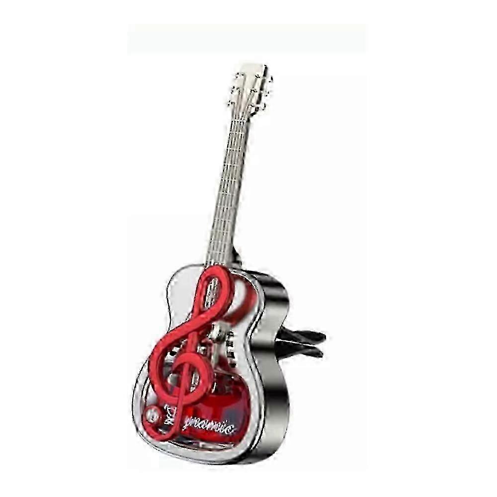 Car Air Freshener Vent Clips,guitar Shape Aromatherapy Diffuser Rotating