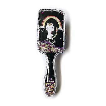 Cartoon Rainbow Hair Brush Print Air Cushion Massage Comb Detangling Hairbrush Styling Tool