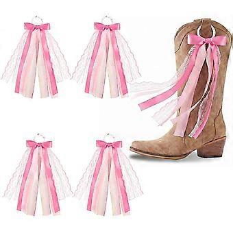 Boot Bows Cowgirl Boots Lace Bows Clip Decor for Country Concert Wedding Women DIY Bridal Shower Reception Accessory Supplies