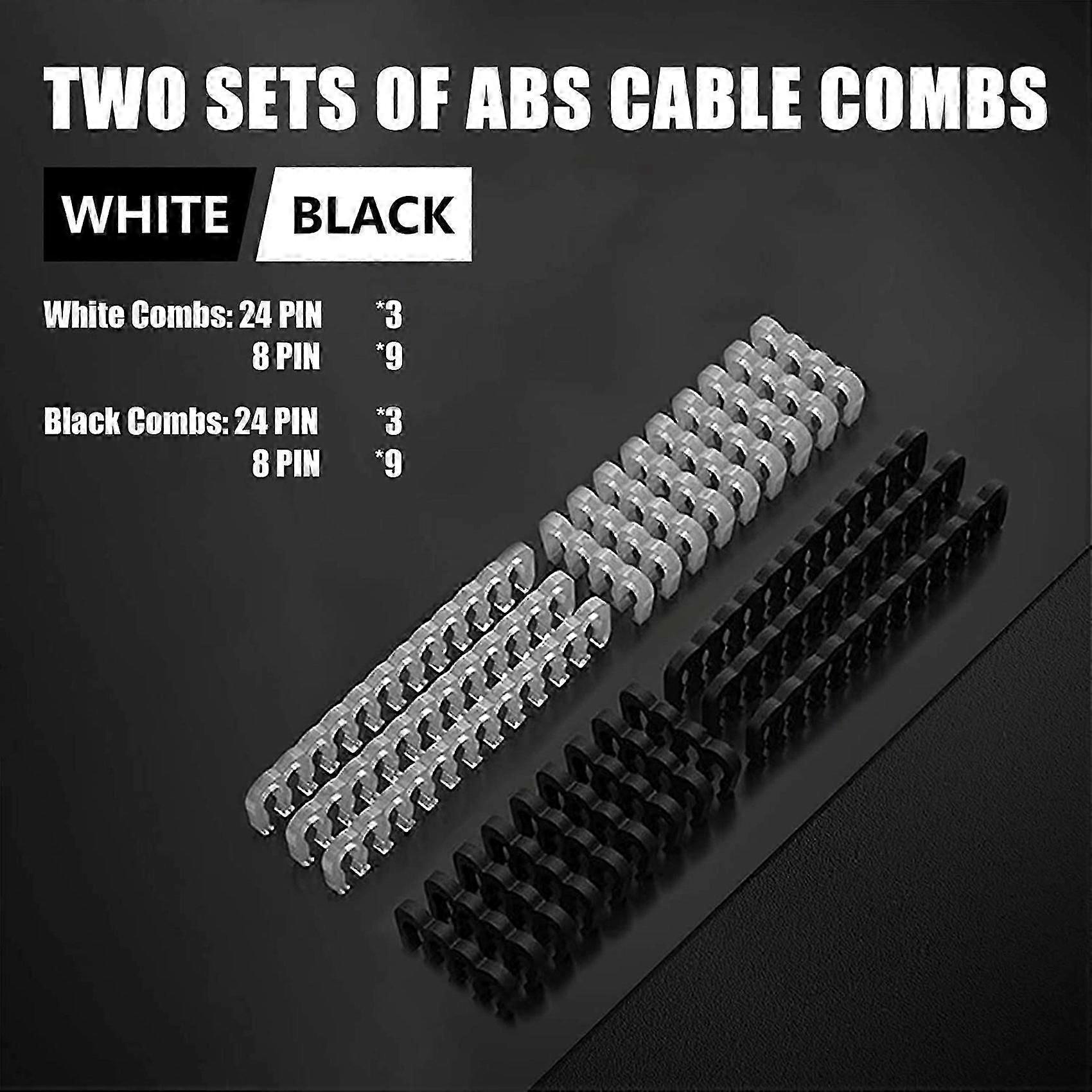 PSU Cable Extensions Kit 30CM with Cable Combs for ATX Power