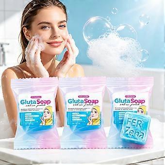 Collagen Infused Mini Gluta Soap, Gentle Cleansing Bar for Smooth & Glowing Skin, Ideal for Travel & Gym