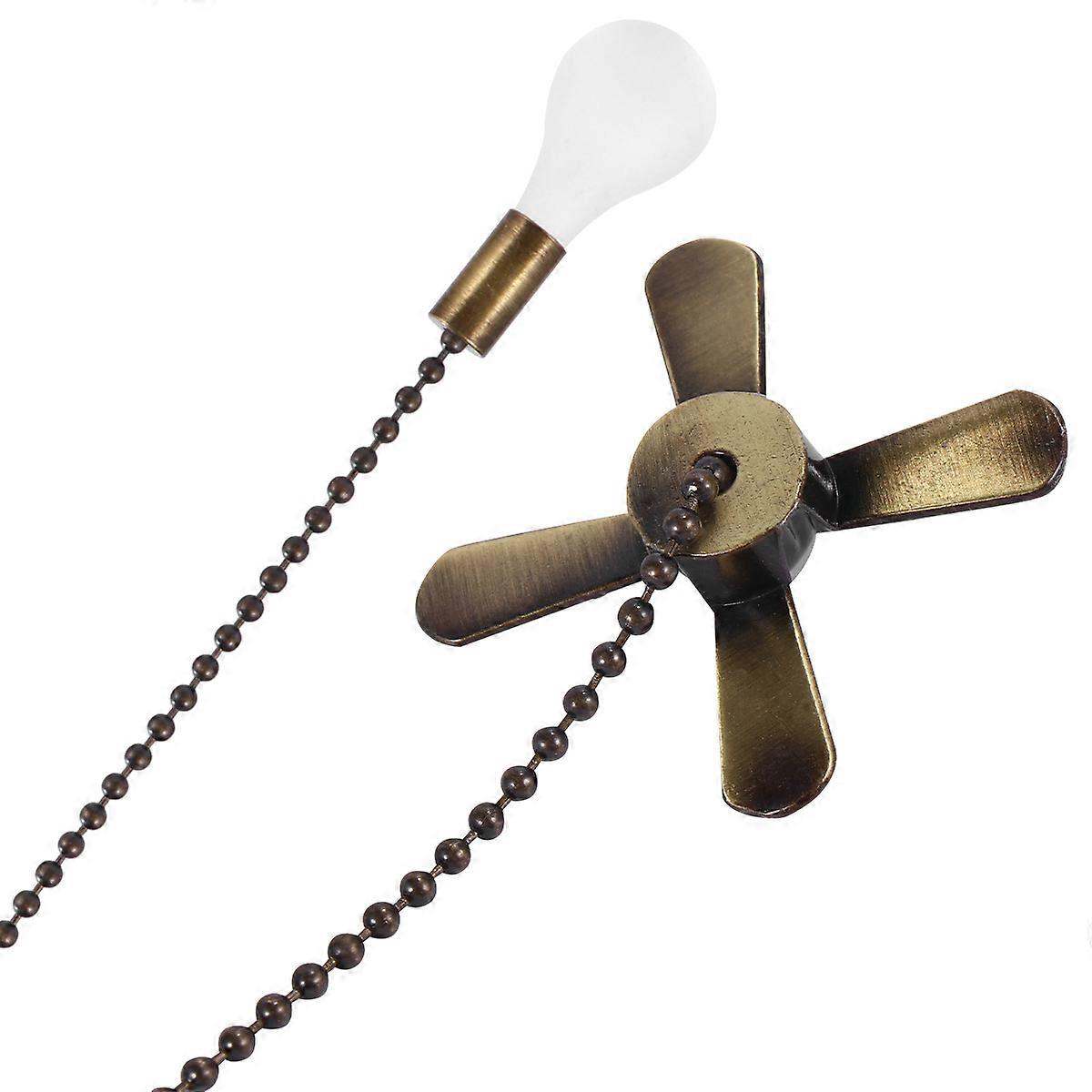 2pcs Ceiling Fan Chain Pulling Switch Pendant Lamp Cable Pull Chain Extension