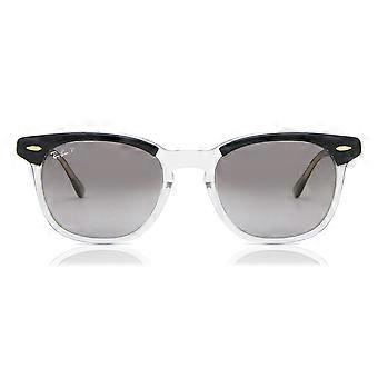 Ray-Ban RB2298 Hawkeye Polarized 1294M3 Full Rim Transparent Black Unisex Wayfarer Sunglasses UV2 Polarized Original