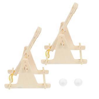 2pcs STEM Science Learning Kit Children DIY Catapult Car Toy Education Learning Kit