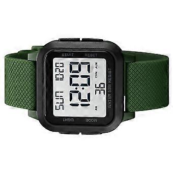 Sports Digital Watch 1894 with Countdown Timer Double Time Alarm Chronograph 50 Meters Waterproof Casual Outdoor Wristwatch