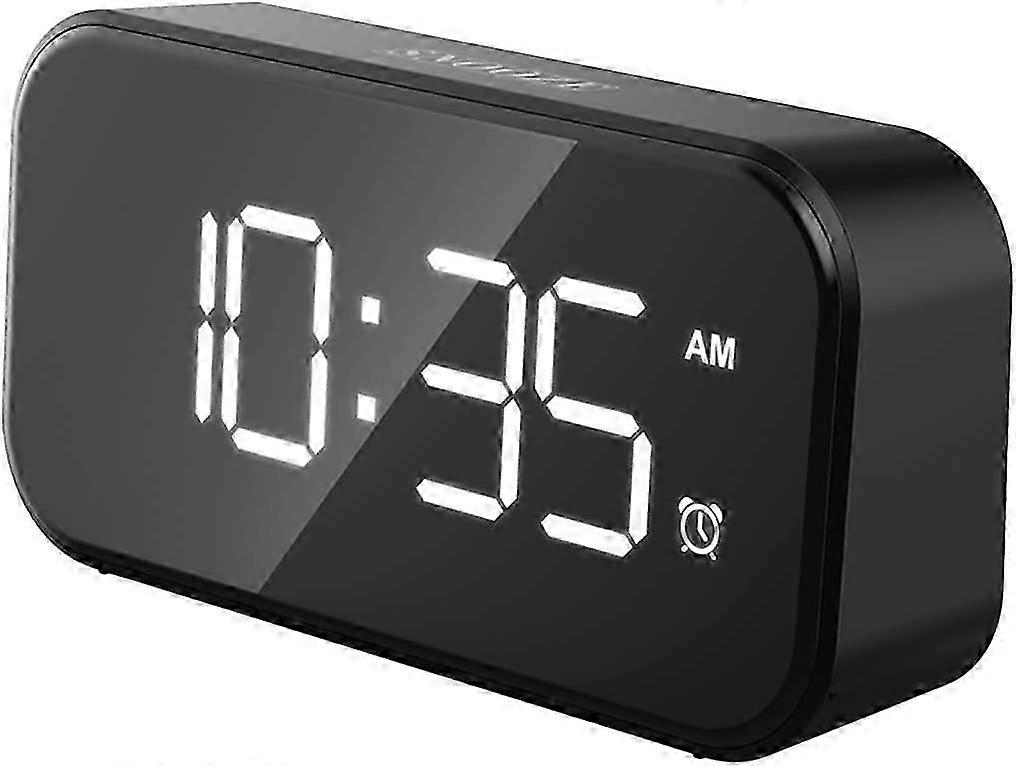 LED Digital Alarm Clock Bedside Mains Powered