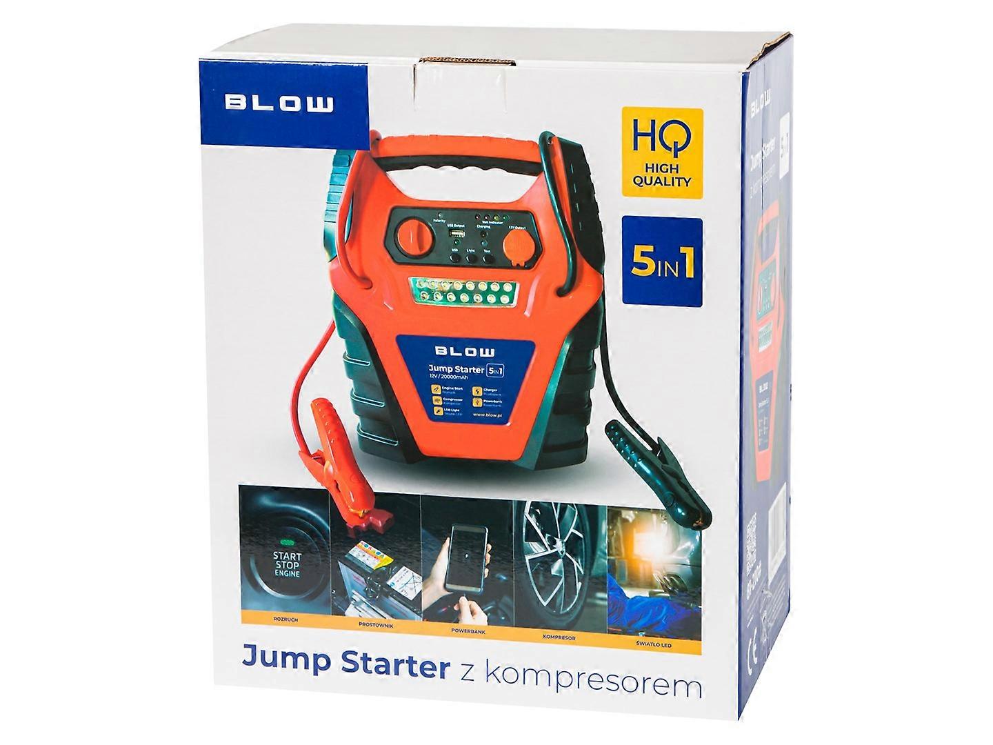 Starthilfe-Kompressor-Gleichrichter 5in1"