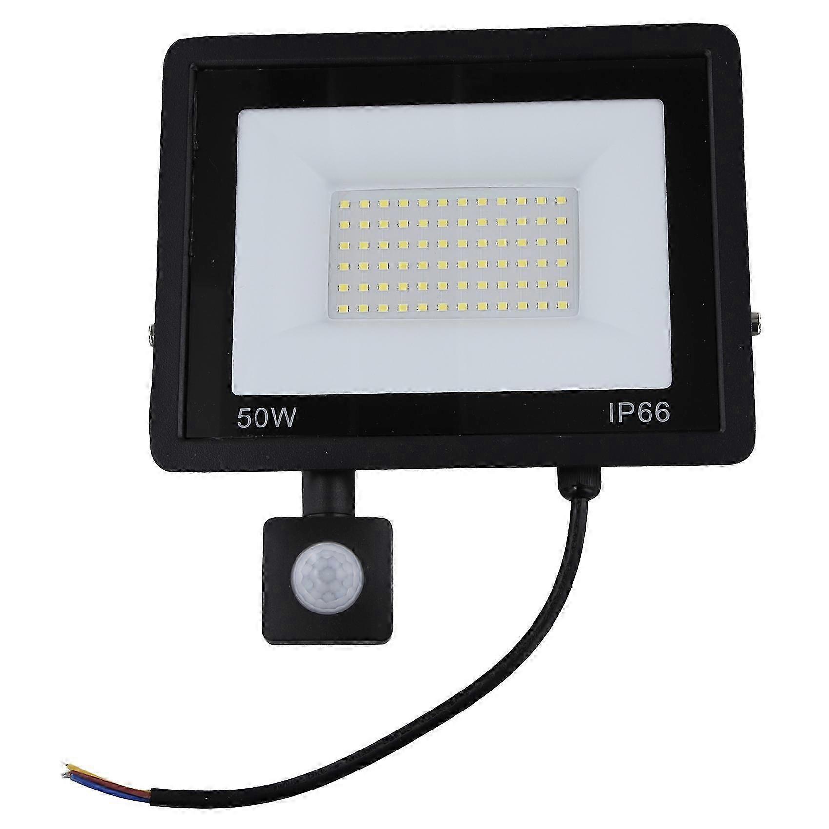 Sensor LED Flood Light 50W, Induction Spotlights IP66 Waterproof