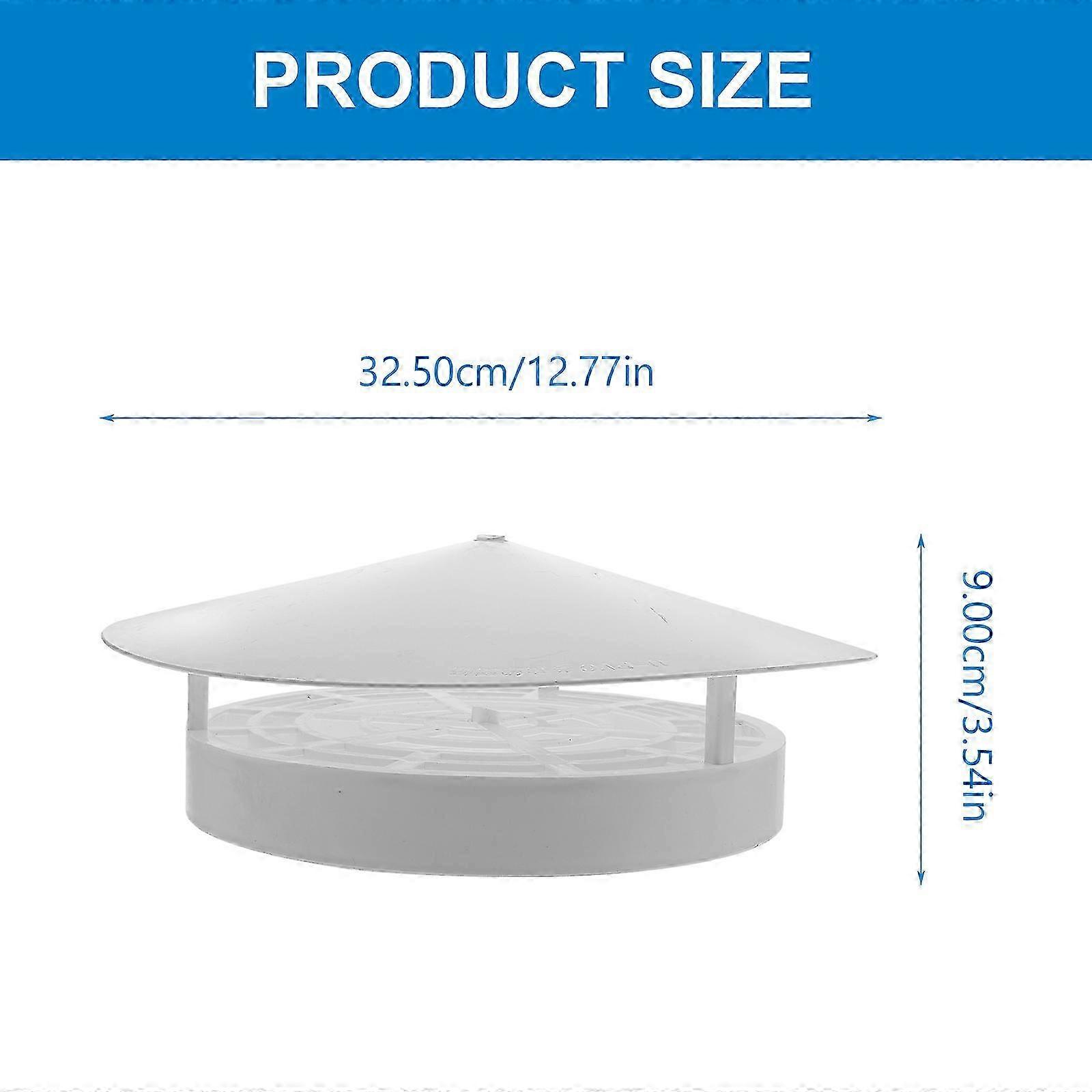 Rainproof Ventilation Chimney Cover Plastic Ducting Funnel Cover