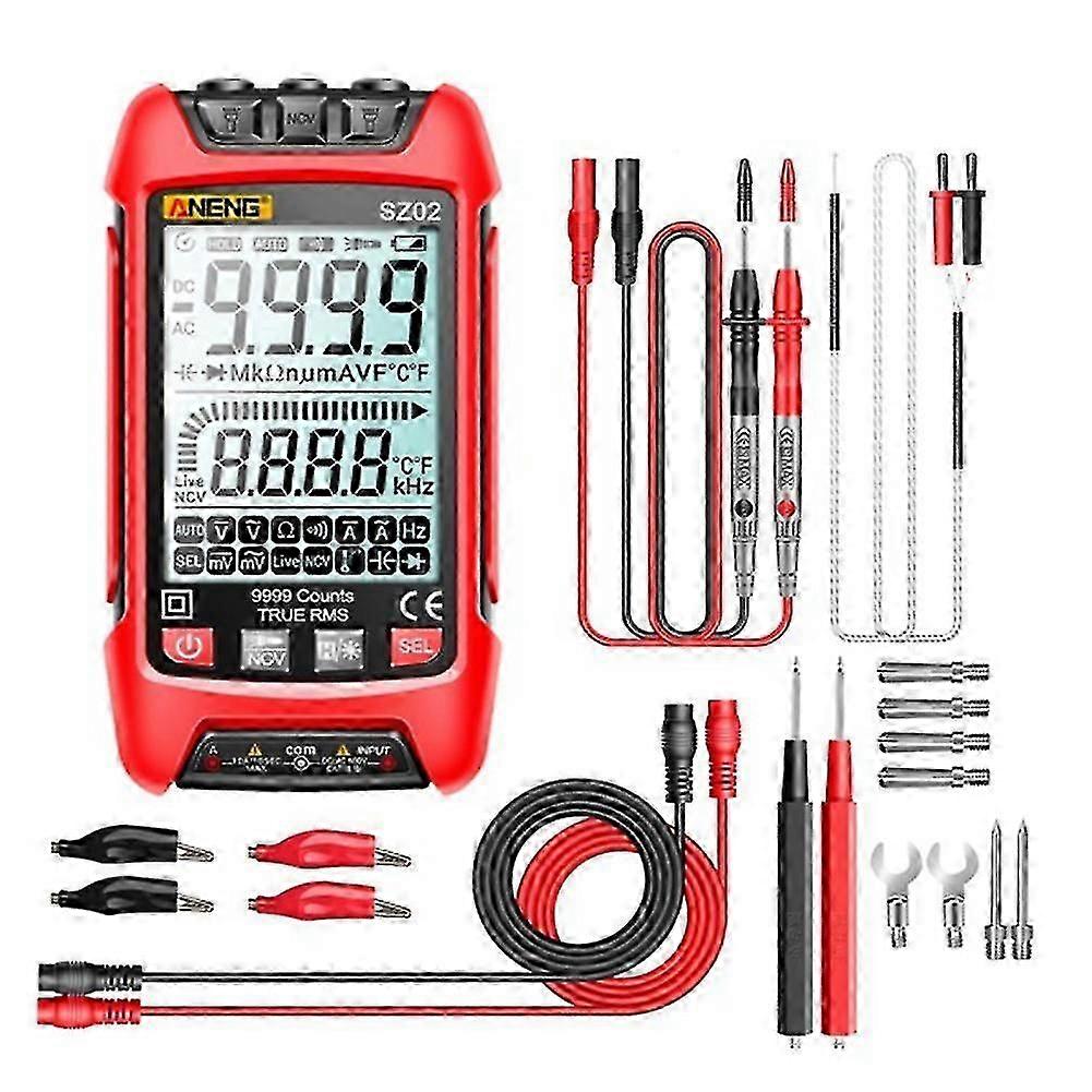 Sz02 Smart Digital Multimeter 6000 Counts True Auto Electrical Capacitance Meter Temp Transistor T