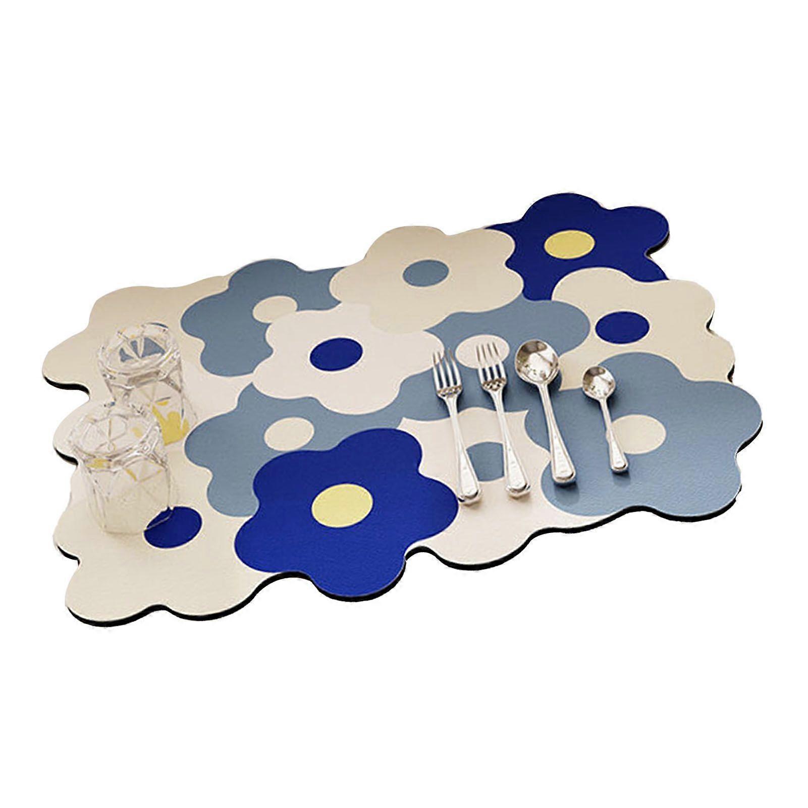 Absorbent Quick-Dry Floral Anti-Slip Kitchen Mat
