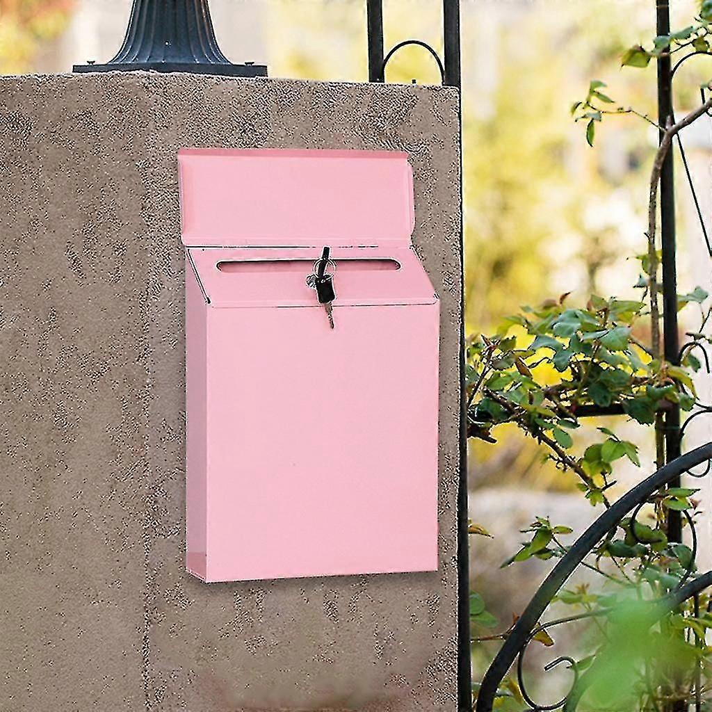 Mailbox Locking Wall Mounted Comment Drop Box Payments Holder Postbox Green