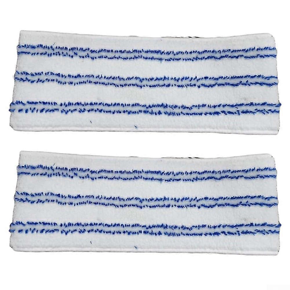 2Pack DualAction Microfiber Mop Pads for Floor Cleaning, Reusable Replacement Refills