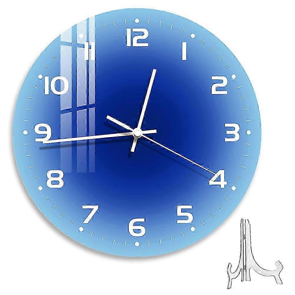 30cm Blue Acrylic Wall Clock