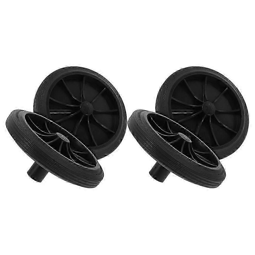 Garbage Can Dolly Wheel Replacement for Smooth Mobility 4Pcs Rubber Set