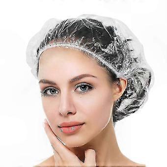 Lot de 100 bonnets de douche imperméables, grands et épais, jetables, adaptés aux femmes, pour une utilisation au spa, à la maison ou à l'hôtel.