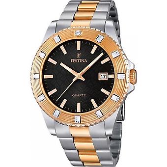 Festina boyfriend watch for Women Analog Quartz with stainless steel bracelet F16687/5
