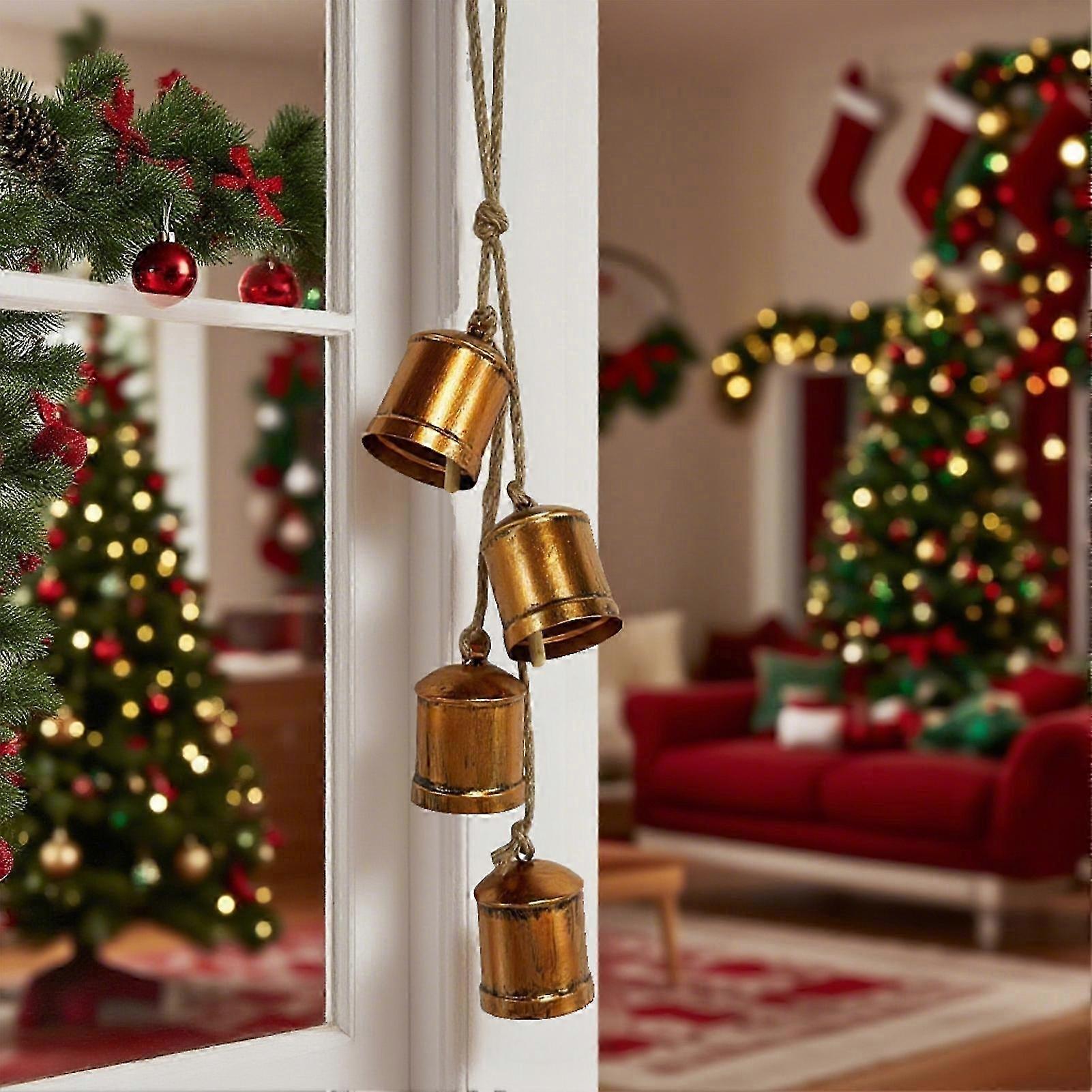 Shabby Chic Metal Bell Hanging Set