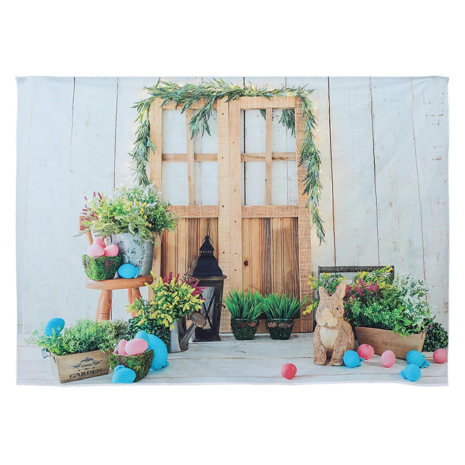 Easter Wall Backdrop Bunny Background Cloth for Decoration