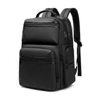 Business Backpack Multiple Fastener Pockets Laptop Backpack Security-Security