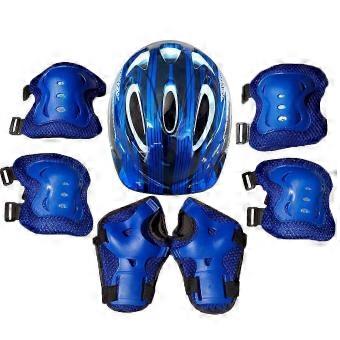 Boys Girls Kids 7pcs/set Skate Cycling Bike Safety Helmet Knee Elbow Pads Zekai