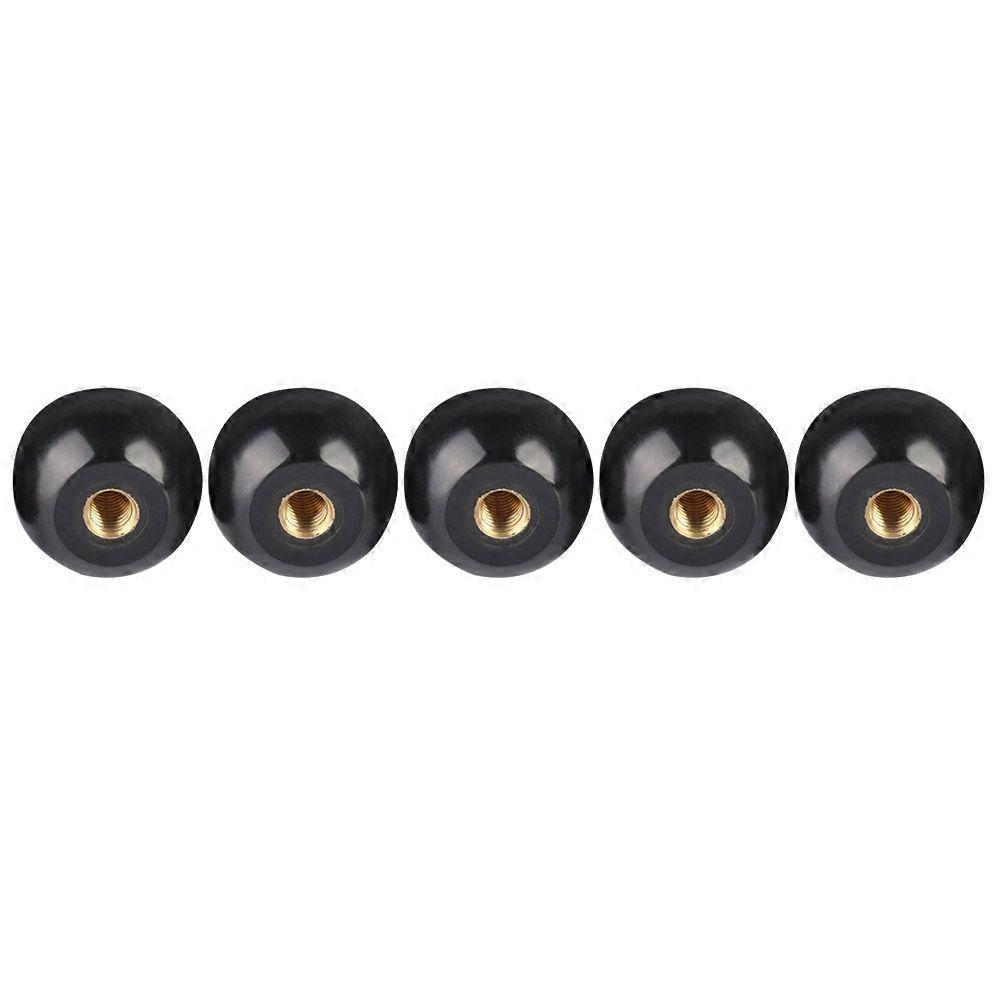 5Pcs Black Bakelite Ball Lever Knob Copper Insert M12*40 Machine Tool Replacement YEMAA