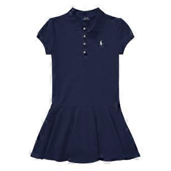 Ralph Lauren Girls Pique Fitted Polo Shirt Dress