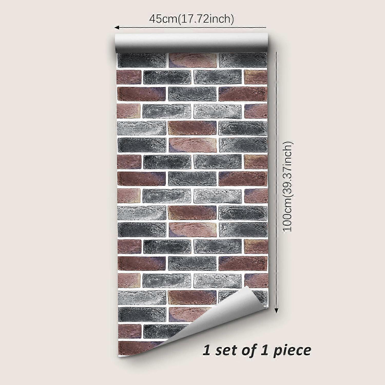 Vinyl Brick Pattern Contact Paper