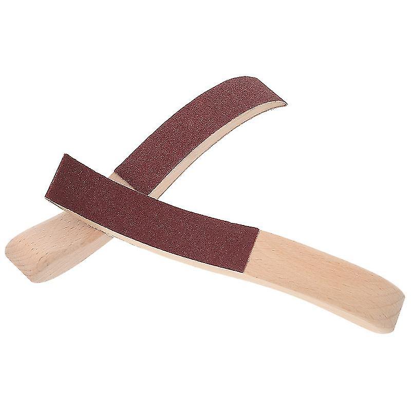 15.5X2.5x2cm Assorted Color Pianos 2pcs Piano Hammer Head Felt Polish Tools Solid Wood Sand Boards (