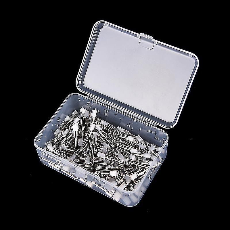 100pcs 치과 연마기 나일론 래치 플랫 브러쉬 연마 예방 브러쉬