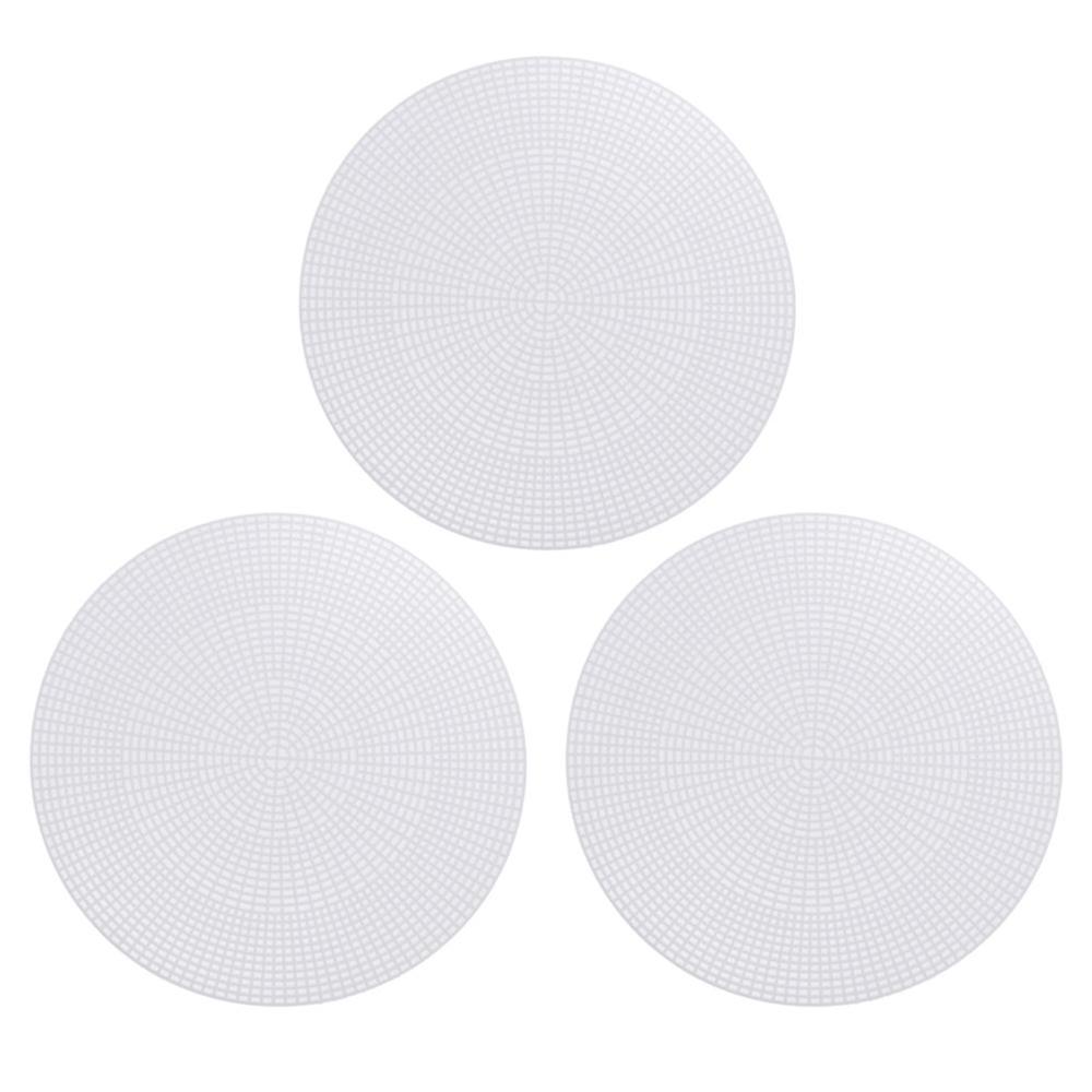 Pieces Plastic Round Mesh Canvas 28.5cm