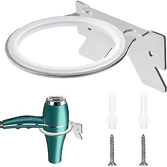 Edelstahl-Haartrocknerhalter Wandmontierte Haartrocknerhalter für Schlafzimmer, Waschräume