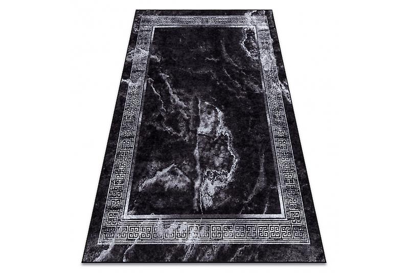 MIRO 51278.810 washing carpet Marble, greek anti-slip - black / white
