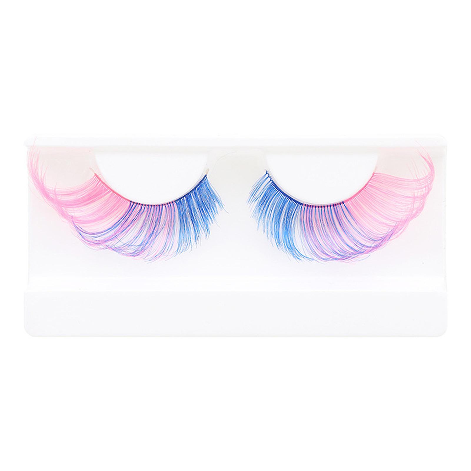 Colored False Eyelashes Reusable Fluffy 3d Wispy Strips Lashes Look Like Extension