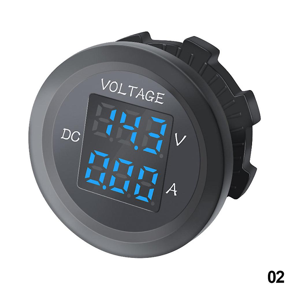 Led Voltmeter Digital Ammeter Car Motocycle Voltage Current Meter Volt Detector Tester Monitor Panel Dc 12v-24v