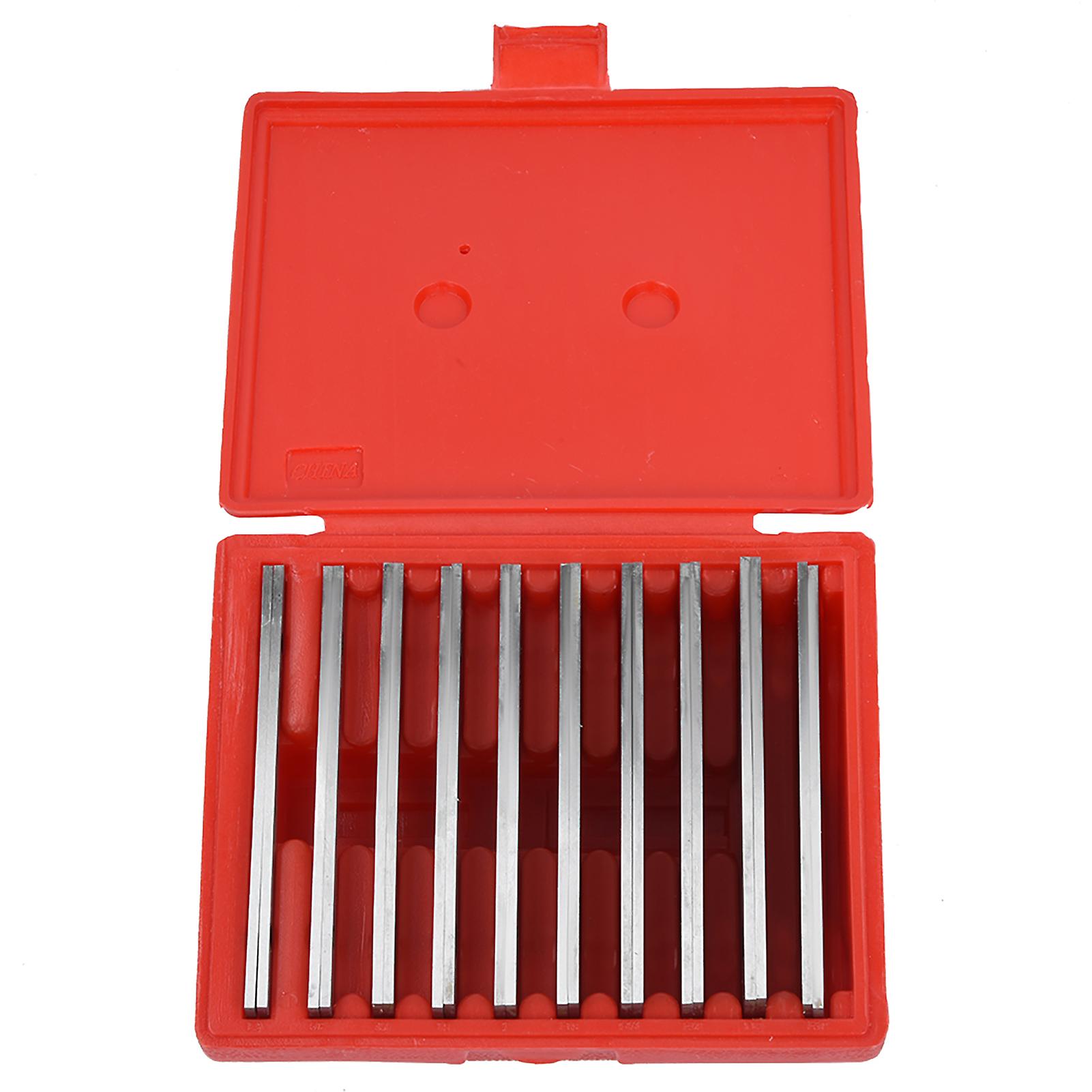 Telituny Parallel Block 10 pairs Parallel Blocks Adjustable 0.0005 Accuracy 1/8inch Steel Parallel Set for Milling And Grinding Machines,