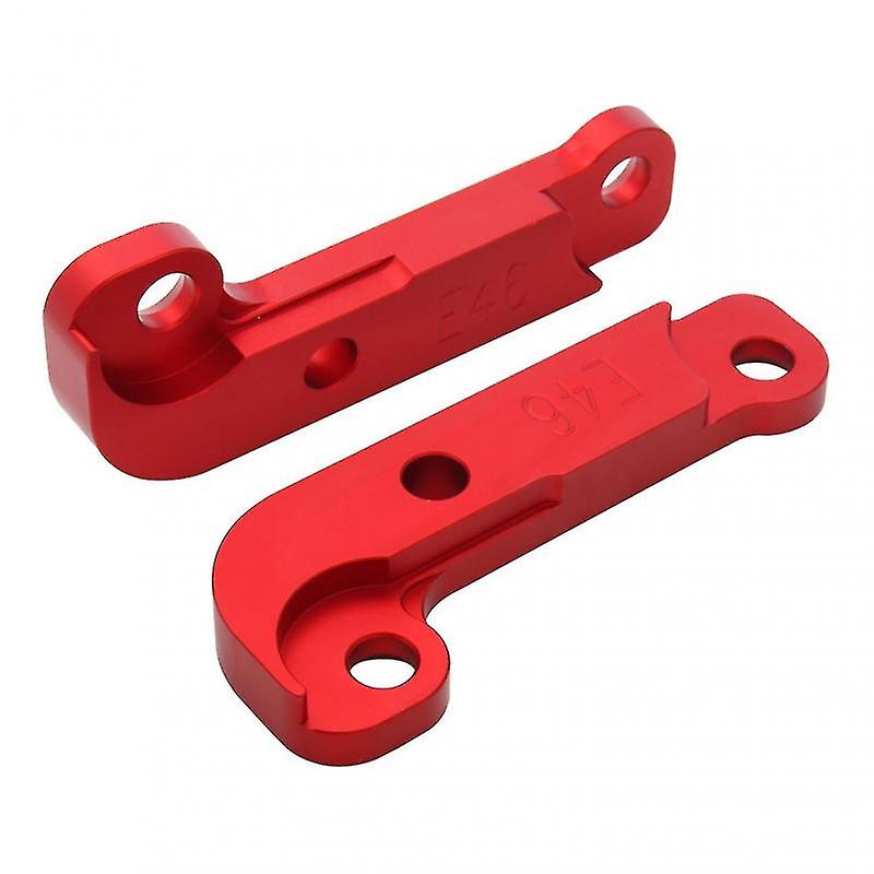 2pcs Aluminum Alloy Car Increasing Turn Angle Drift Lock Adapters compatible Bmw E46  Red