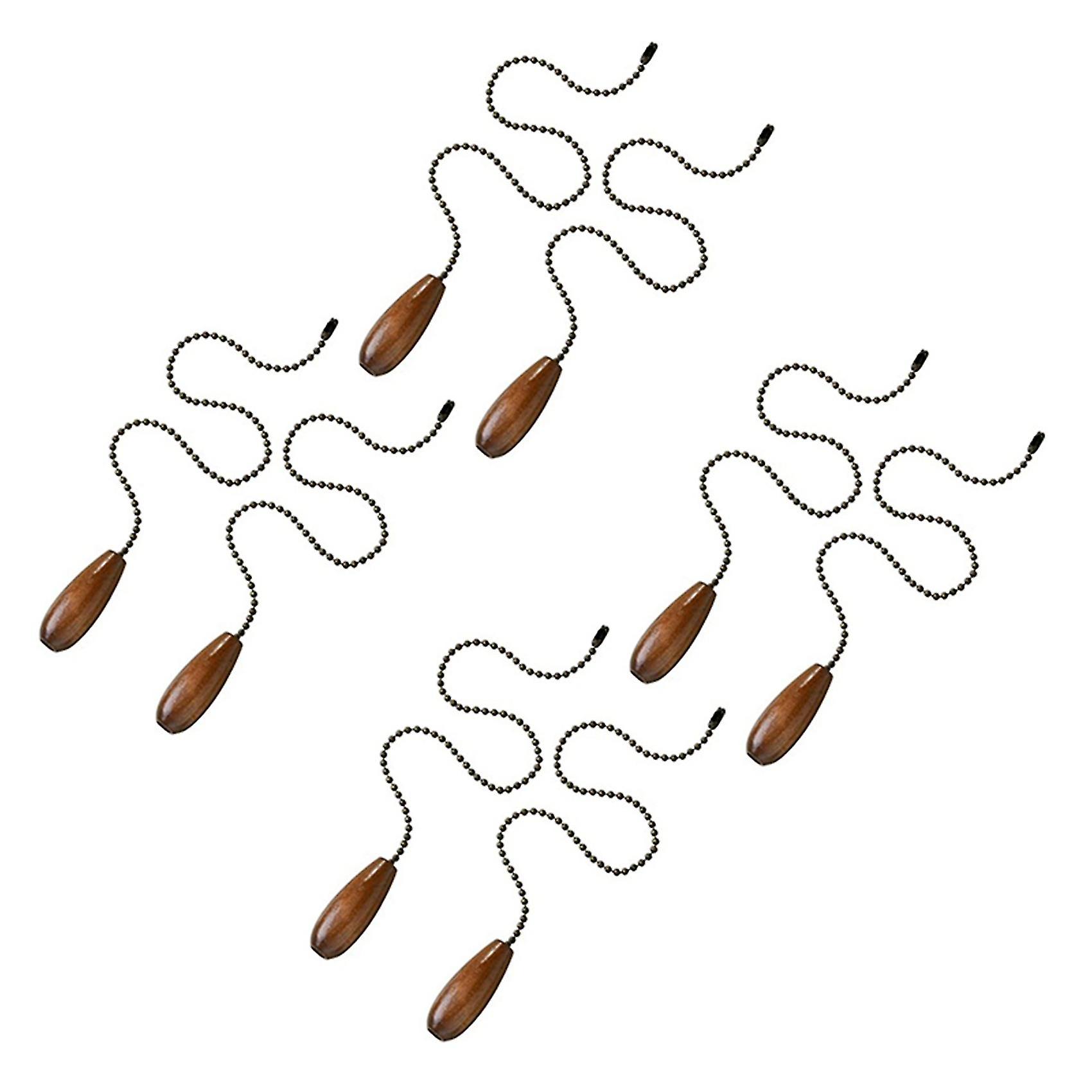 8 τεμάχια αλυσίδα ανεμιστήρων οροφής τραβάει την ξύλινη αλυσίδα έλξης επέκτασης αλυσίδας έλξης για τον ανεμιστήρα λαμπτήρων φωτός οροφής