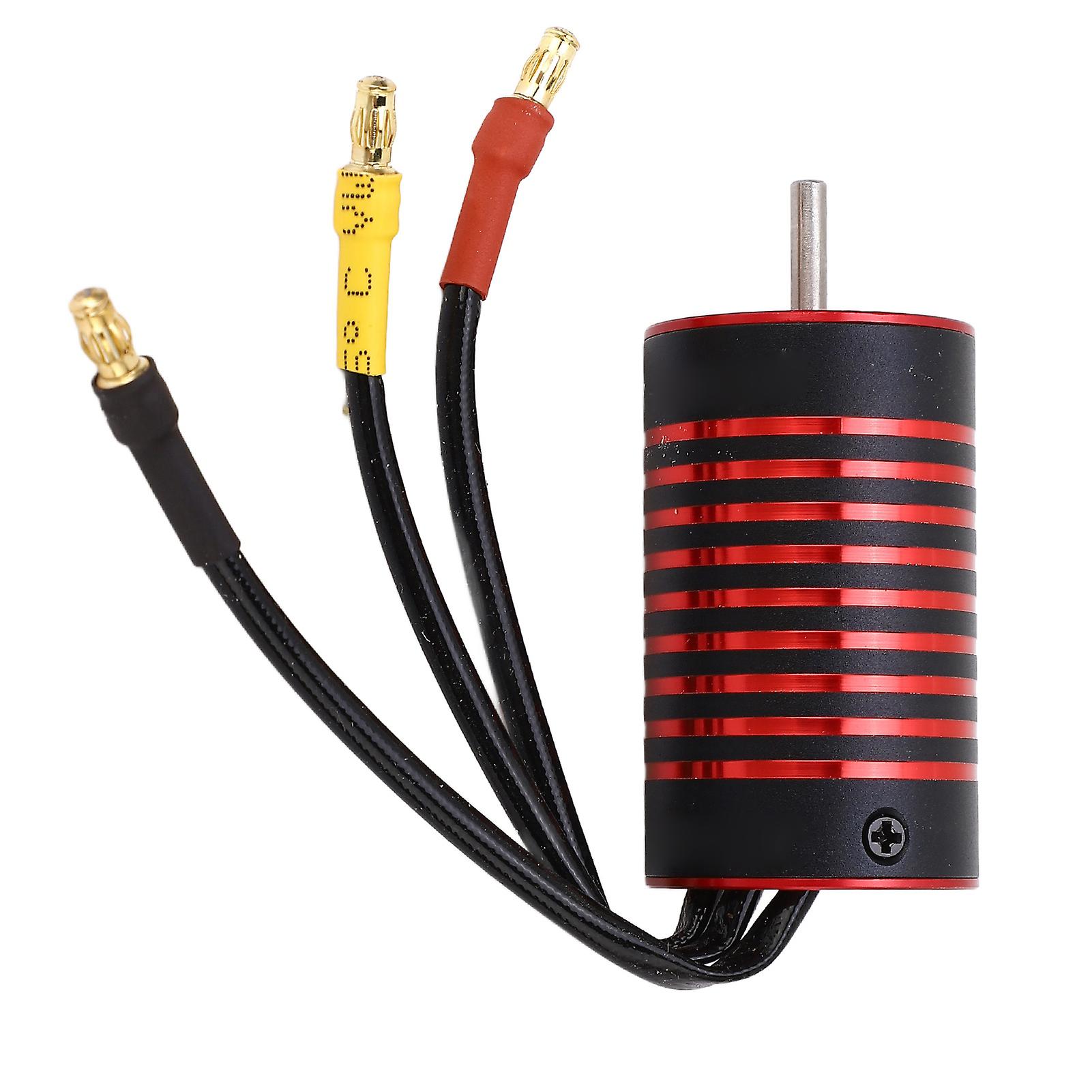 2845 Brushless Motor for RC Car, Waterproof, Rustproof, Aluminum Alloy, 4 Poles, for 1/12 and 1/14 RC Car, 4400KV