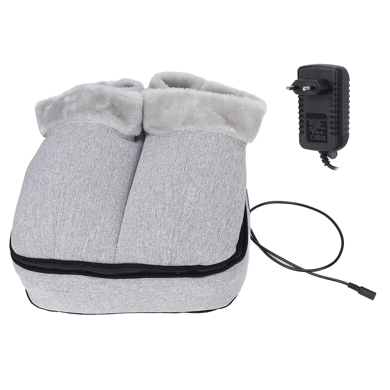 Electric Foot Massager Stress Pain Relief Adjustable Heated Foot Warmer for Plantar Fasciitis 110‑240VEU Plug