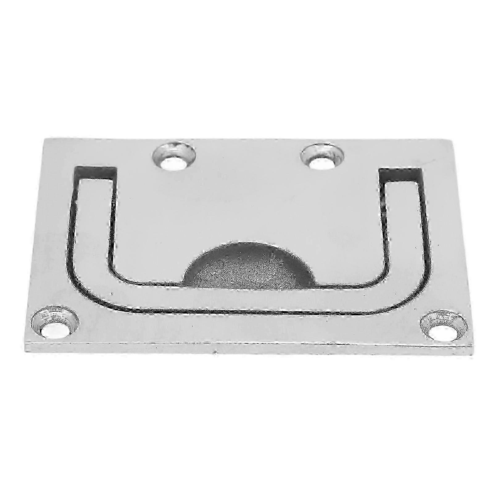 Marine Stainless Steel Pull Rings, Fine Polishing, Quadrate, Marine Accessories for Furniture, Cabinets, Drawers, Cupboards