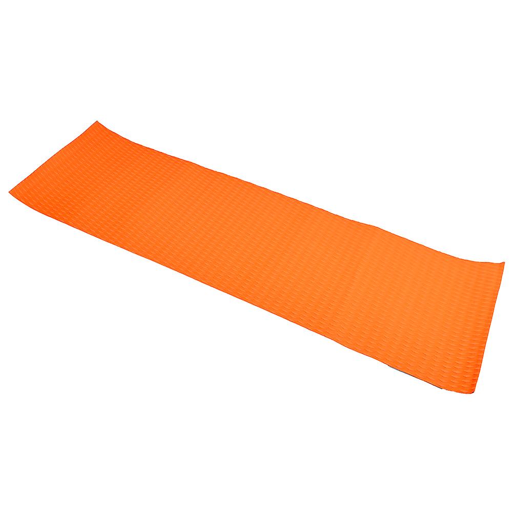 EVA Imitation Teak Anti slip Surfboard Yacht Boat Yacht Pad Grip Mat Decoration (Orange)