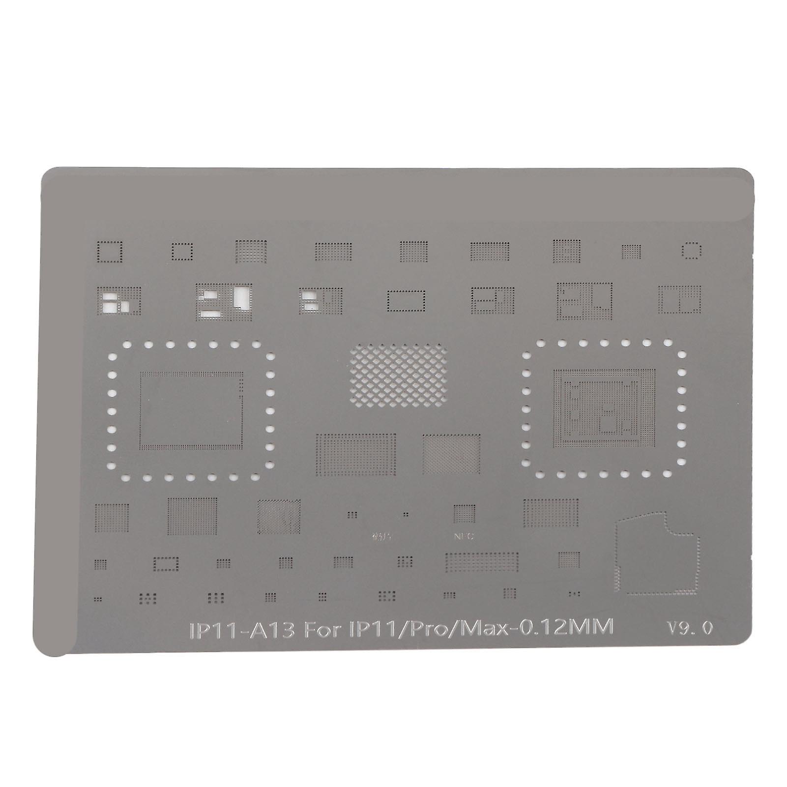 Phone CPU BGA Reballing Stencil Reball Rework Template Screen for IPhone 11 Pro Max